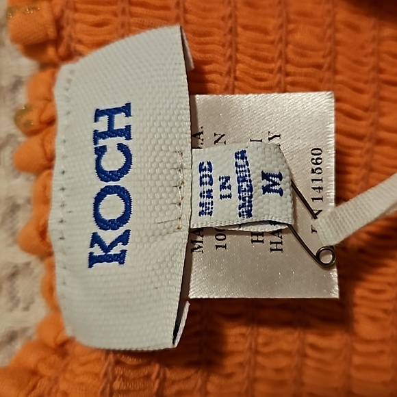 Koch NWT Nicole mocked mini skirt with double ruffle hem & metallic print - Picture 4 of 6